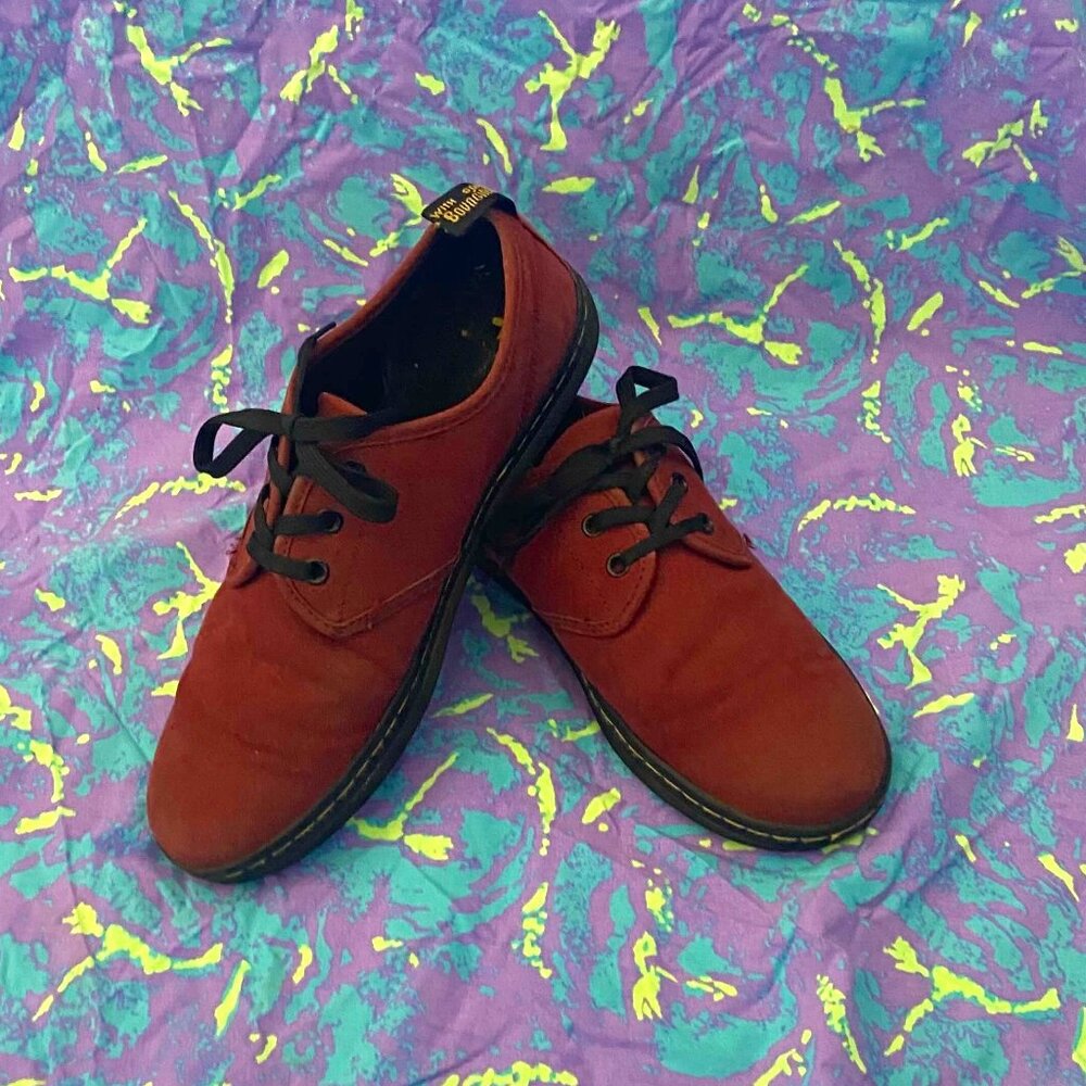 Dr. Martens Air Wair SOHO Cherry Red Canvas Shoe